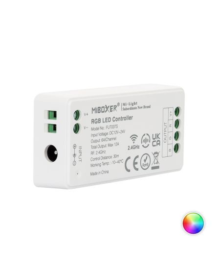 Contrôleur Variateur LED RGB 12/24V DC MiBoxer FUT037S