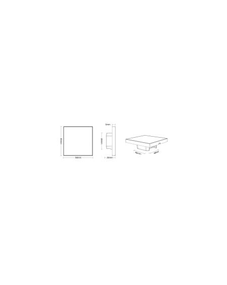 Contrôleur Variateur Mural Tactile LED RGB/RGBW/RGB+CCT 12/24 V DC RF MiBoxer P3