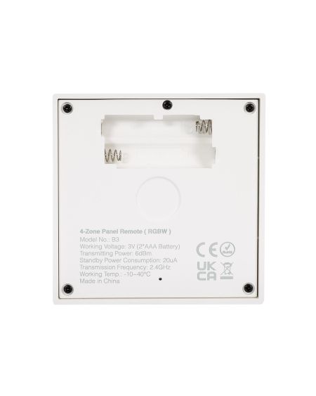 Télécommande Murale RF pour Variateur LED RGBW 4 Zones MiBoxer B3