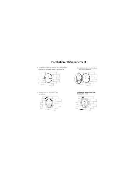 Télécommande Murale RF pour Variateur LED Monochrome MiBoxer FUT087