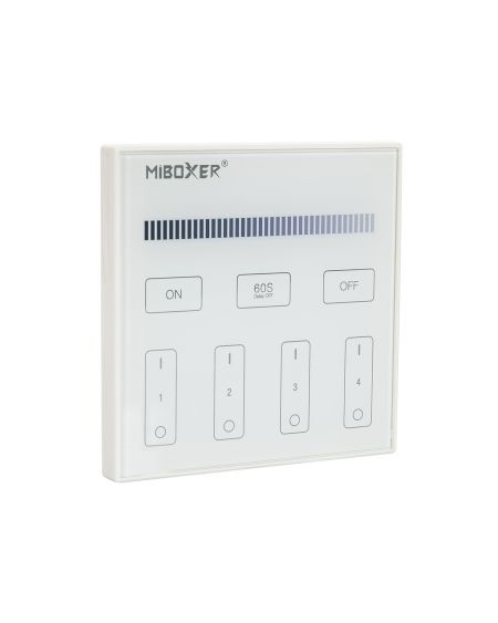 Télécommande Murale RF 220-240V AC pour Variateur LED Monochrome 4 Zones RF MiBoxer T1