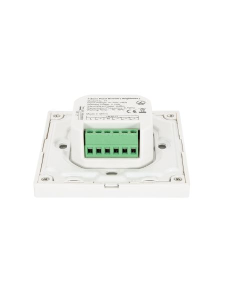 Télécommande Murale RF 220-240V AC pour Variateur LED Monochrome 4 Zones RF MiBoxer T1