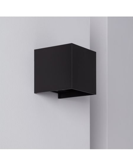 Applique Murale LED Extérieure New Eros 6W Éclairage Double Face Noire
