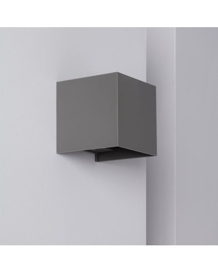Applique Murale LED Extérieure New Eros 6W Éclairage Double Face Grise