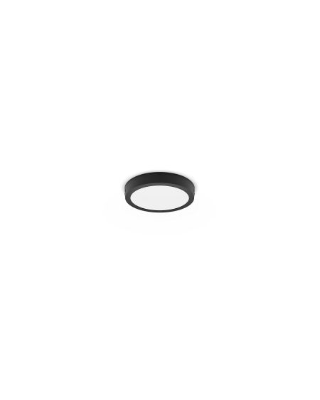 Plafonnier LED  Rond Noir Magneos 12W