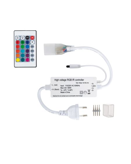 Contrôleur pour Gaine Néon LED Flexible Dimmable 11W/m 220V AC 60 LED/m Semi-circulaire 180° IP67 sur Mesure Coupe tous les 100c