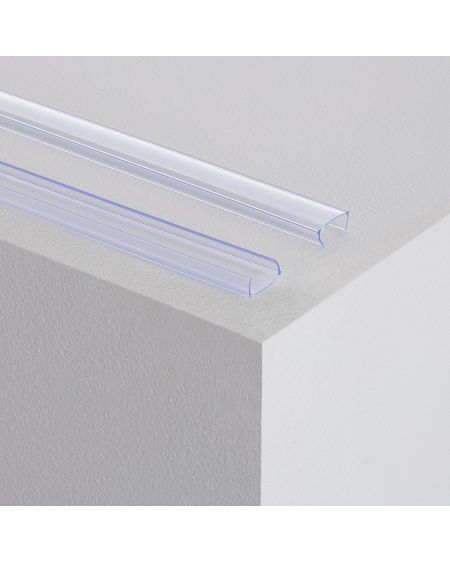Profilé PVC 1m pour Gaine Néon LED Flexible Dimmable 7.5W/m 220V AC 120 LED/m Semi-circulaire 180° Monochrome sur Mesure