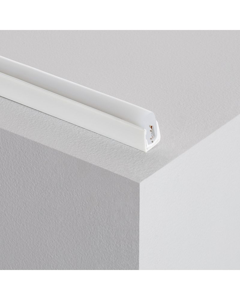 Profilé PVC 1m pour Gaine Néon LED Flexible 11W/m 220V AC 60 LED/m Semi-circulaire 180° IP67 coupe tous les 100 cm