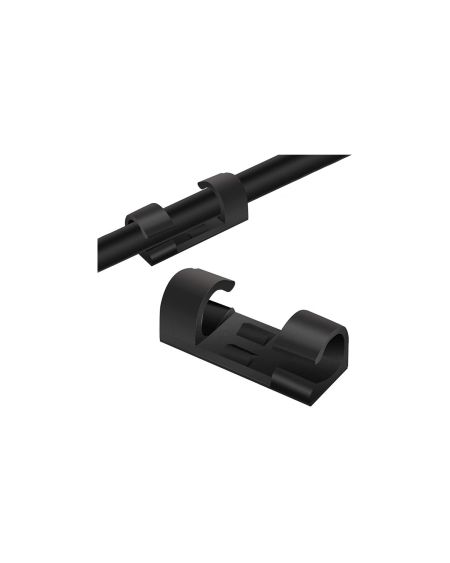Pack 20 Clips de Fixation Auto-adhésifs Organisateur pour Câble Ø 8mm