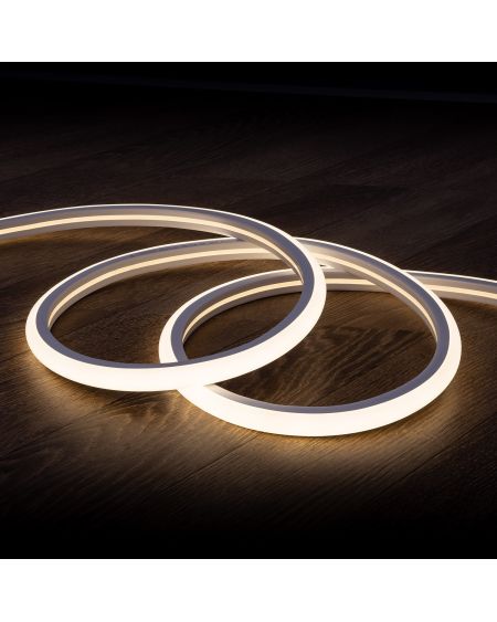 Gaine Néon LED Flexible Dimmable 7.5W/m 220V AC 120LED/m Semi-circulaire 180° Blanc Neutre IP67 sur Mesure Coupe tous les 100cm