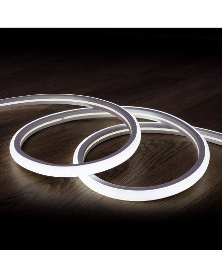 Gaine Néon LED Flexible Dimmable 7.5W/m 220V AC 120LED/m Semi-circulaire 180° Blanc Froid IP67 sur Mesure Coupe tous les 100cm