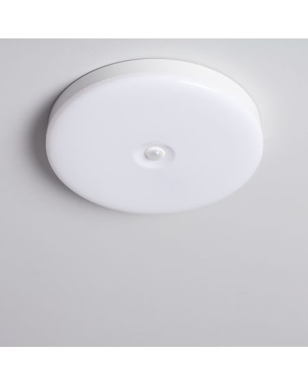 Plafonnier LED Rond 18W No Flicker Ø290 mm avec Détecteur de Présence PIR et Crépusculaire
