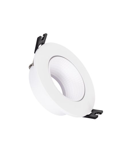 Collerette Downlight Ronde Orientable pour Ampoule LED GU10 / GU5.3 Coupe Ø 80mm