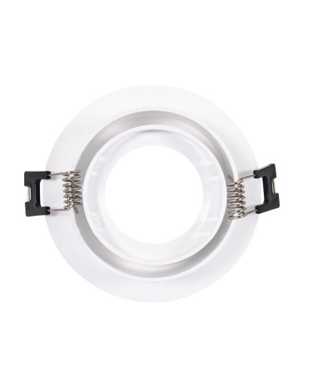 Collerette Downlight Ronde Orientable pour Ampoule LED GU10 / GU5.3 Coupe Ø 80mm