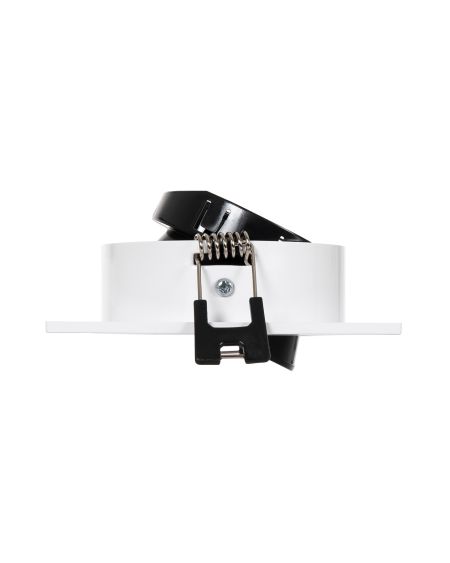 Collerette Downlight Carrée Orientable pour Ampoule LED GU10/GU5.3 Coupe Ø 80mm