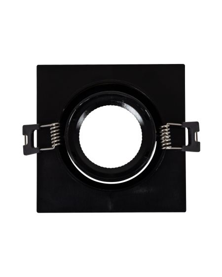 Collerette Downlight Carrée Orientable pour Ampoule LED GU10/GU5.3 Coupe Ø 80mm