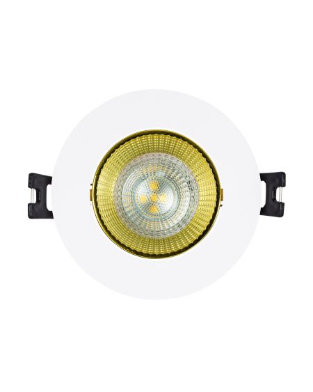 Collerette Downlight Ronde Orientable pour Ampoule LED GU10/GU5.3 Coupe Ø 80mm