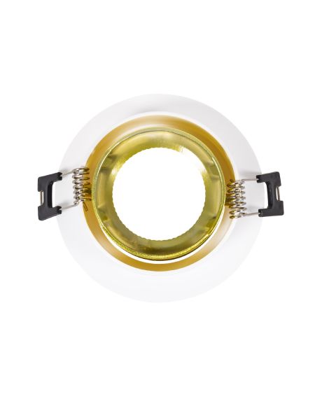 Collerette Downlight Ronde Orientable pour Ampoule LED GU10/GU5.3 Coupe Ø 80mm