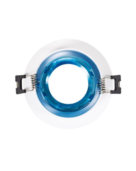 Collerette Downlight Ronde Orientable pour Ampoule LED GU10/GU5.3 Coupe Ø 80mm