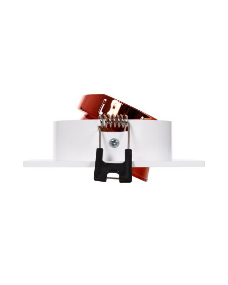 Collerette Downlight Carrée Orientable pour Ampoule LED GU10/GU5.3 Coupe Ø 80mm