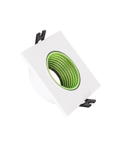 Collerette Downlight Carrée Orientable pour Ampoule LED GU10/GU5.3 Coupe Ø 80mm