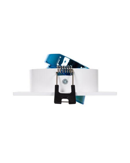 Collerette Downlight Carrée Orientable pour Ampoule LED GU10/GU5.3 Coupe Ø 80mm