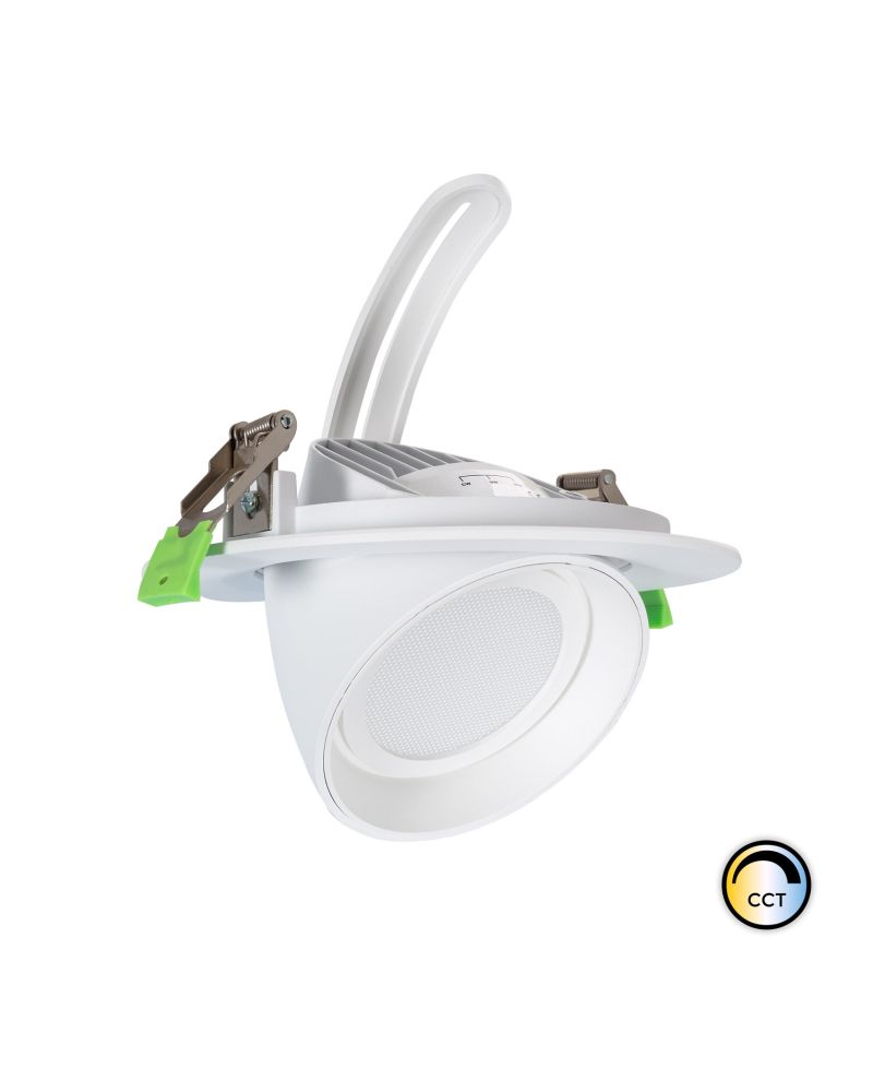 Spot Downlight LED Rond Orientable 38W 120 lm/W  CCT LIFUD No Flicker