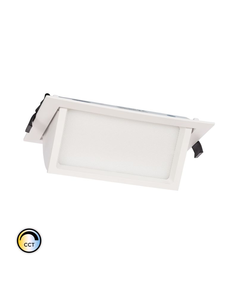 Spot Downlight LED Rectangulaire Orientable 46W 120 lm/W CCT No Flicker Spot Downlight LED Rectangulaire Orientable 46W 120 lm/W CCT No Flicker