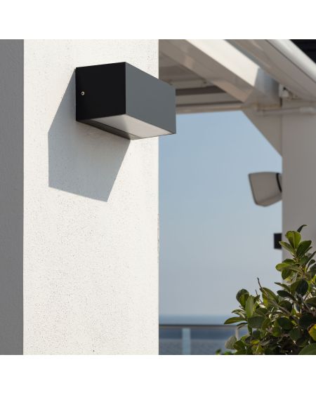 Applique Murale LED Extérieure Aluminium Gropius 18W Éclairage Double Face CCT Sélectionnable