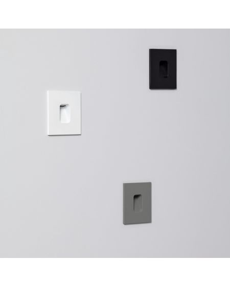 Balise LED Extérieure 2W Encastrable au Mur Carrée Grasset Grise