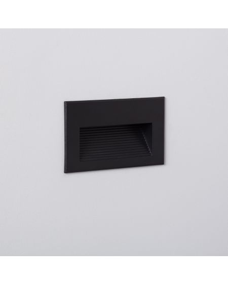 Balise LED Extérieure 5W Encastrable au Mur Goethe Horizon Noire