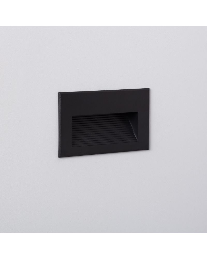 Balise LED Extérieure 5W Encastrable au Mur Goethe Horizon Noire