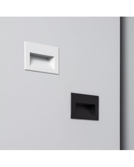 Balise LED Extérieure 5W Encastrable au Mur Goethe Horizon Noire