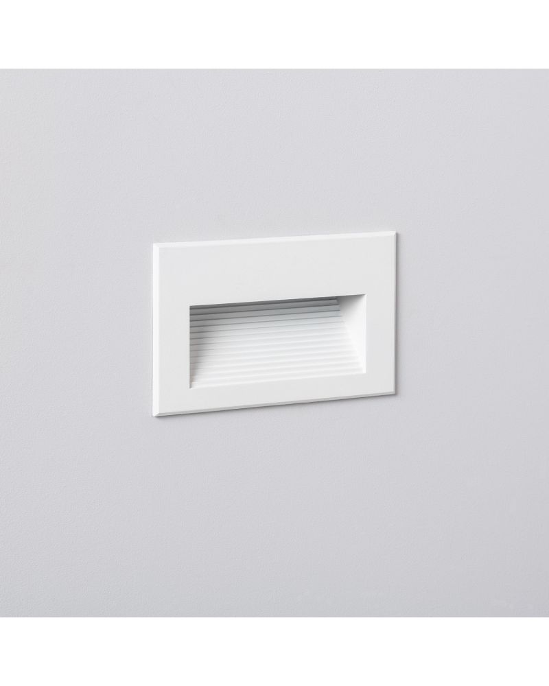 Balise LED Extérieure 5W Encastrable au Mur Goethe Horizon Blanche