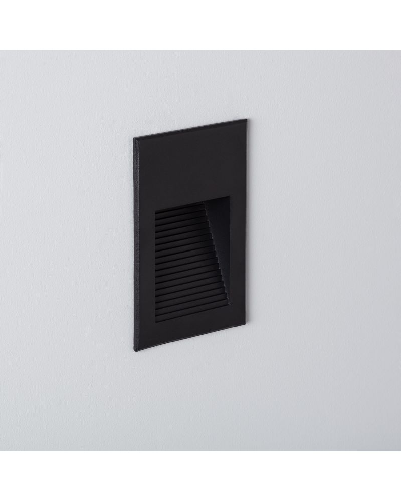 Balise LED Extérieure 5W Encastrable au Mur Goethe Noire