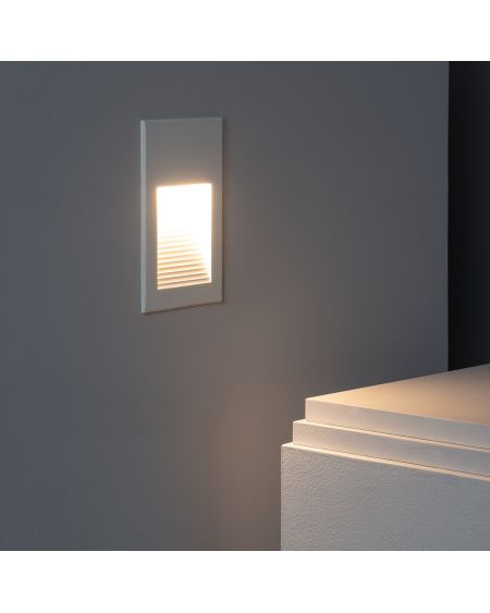 Balise LED Extérieure 5W Encastrable au Mur Goethe Blanche