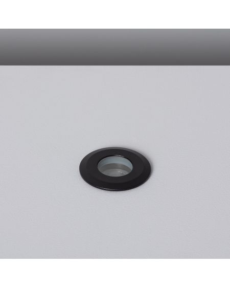 Spot Extérieur LED 1W Encastrable au sol 12V DC Noir Tiziano