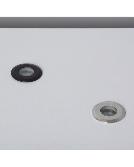 Spot Extérieur LED 1W Encastrable au sol 12V DC Noir Tiziano