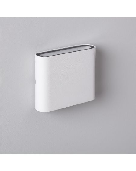 Applique Murale Extérieure LED 6W Aluminium Carrée Éclairage Double Face Blanche