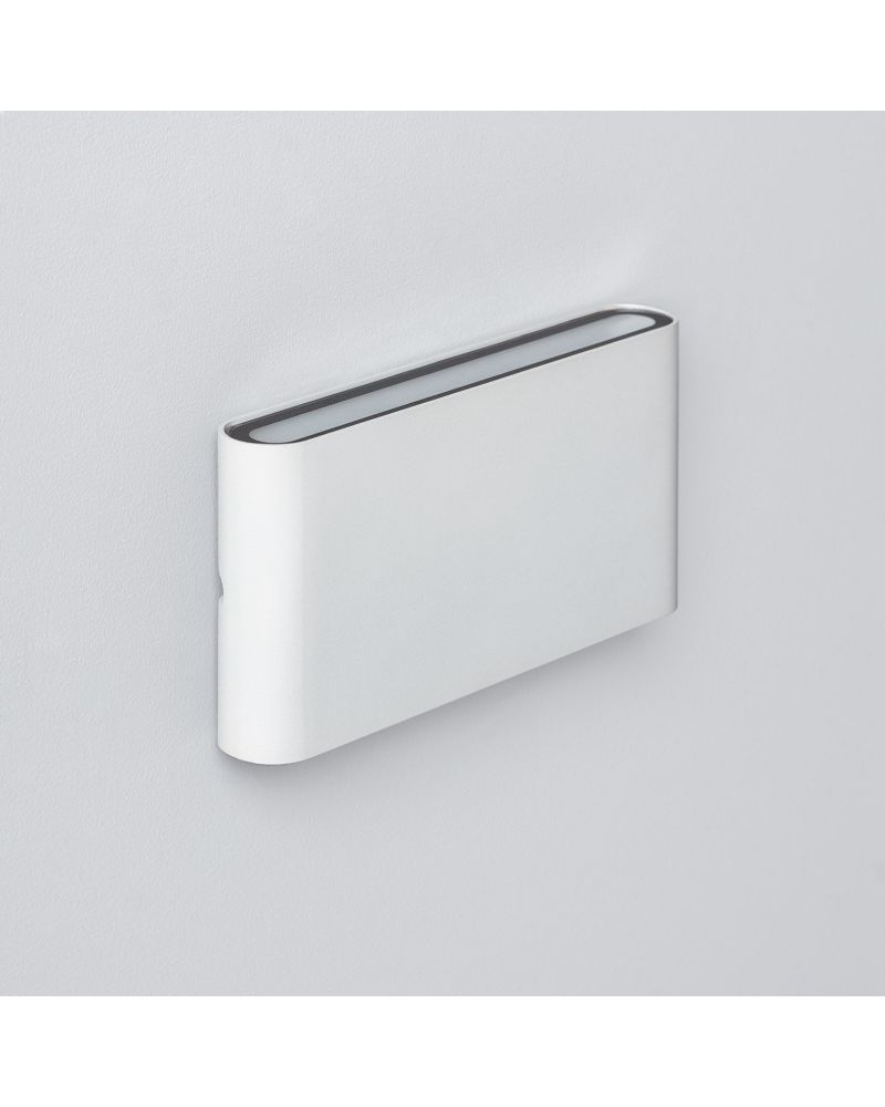Applique Murale Extérieure LED 12W Aluminium Rectangulaire Éclairage Double Face Blanche