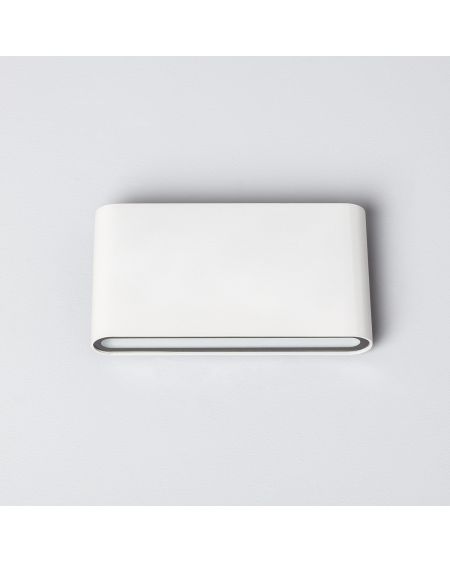 Applique Murale Extérieure LED 12W Aluminium Rectangulaire Éclairage Double Face Blanche