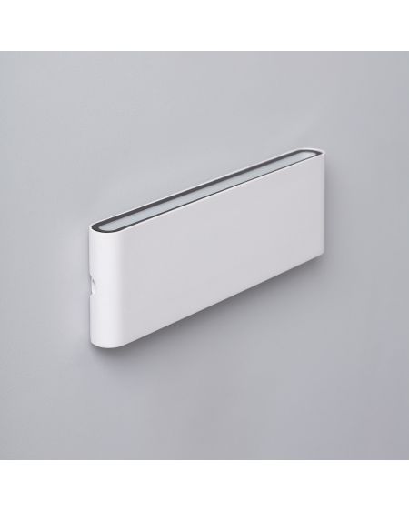 Applique Murale Extérieure LED 20W Aluminium Rectangulaire Éclairage Double Face Blanche