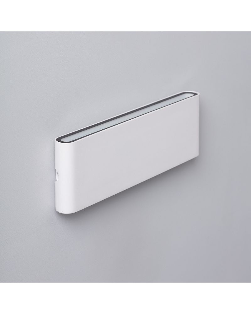 Applique Murale Extérieure LED 20W Aluminium Rectangulaire Éclairage Double Face Blanche