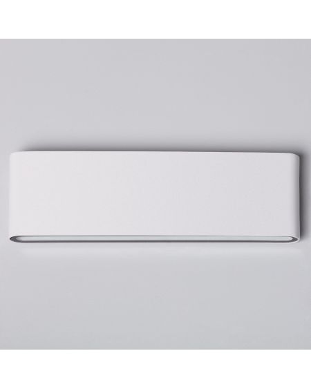 Applique Murale Extérieure LED 20W Aluminium Rectangulaire Éclairage Double Face Blanche