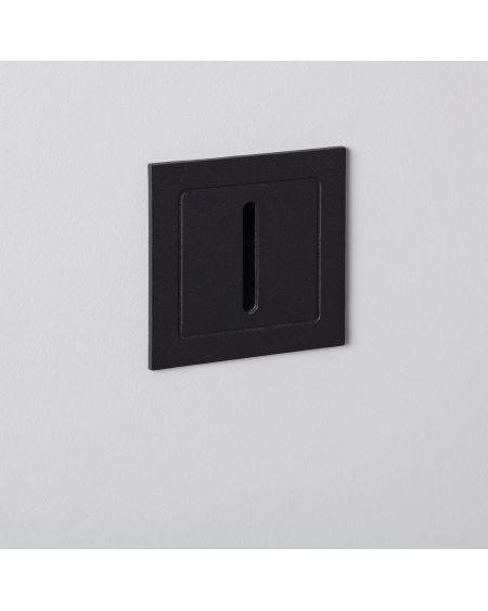 Balise LED Extérieure 3W Encastrable au Mur Linéaire Wabi Noire