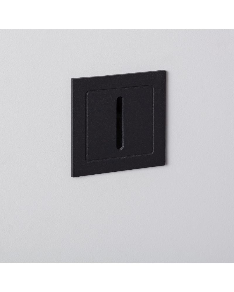 Balise LED Extérieure 3W Encastrable au Mur Linéaire Wabi Noire