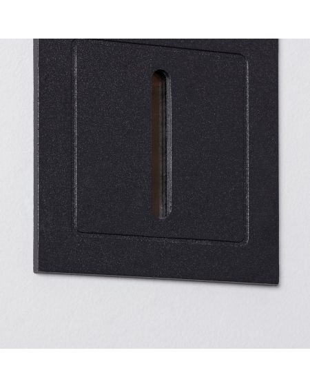 Balise LED Extérieure 3W Encastrable au Mur Linéaire Wabi Noire