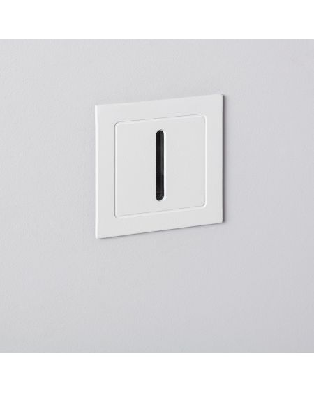 Balise LED Extérieure 3W Encastrable au Mur Linéaire Wabi Blanche