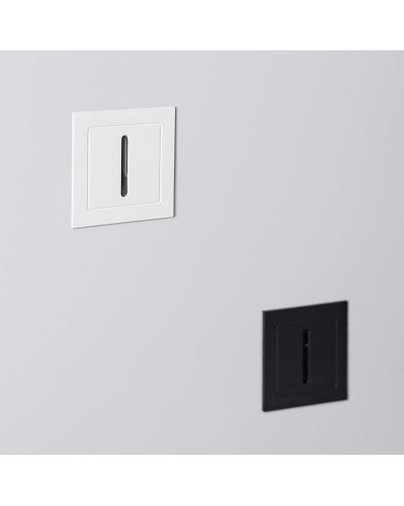 Balise LED Extérieure 3W Encastrable au Mur Linéaire Wabi Blanche