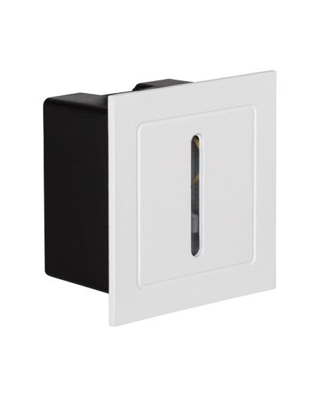 Balise LED Extérieure 3W Encastrable au Mur Linéaire Wabi Blanche